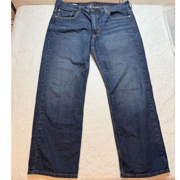 Waterless Other - Levi's 569 Men's Loose Straight Leg Dark Wash Jeans Casual Comfort Fit 38 x 32